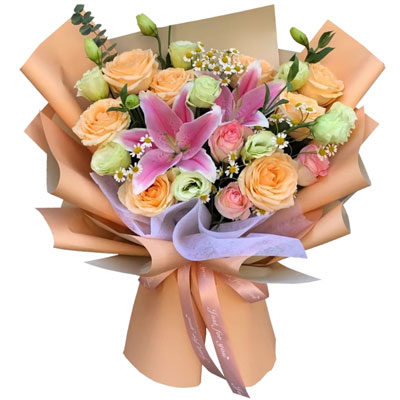 平顶山11朵玫瑰桔梗百合，陪你每个季节